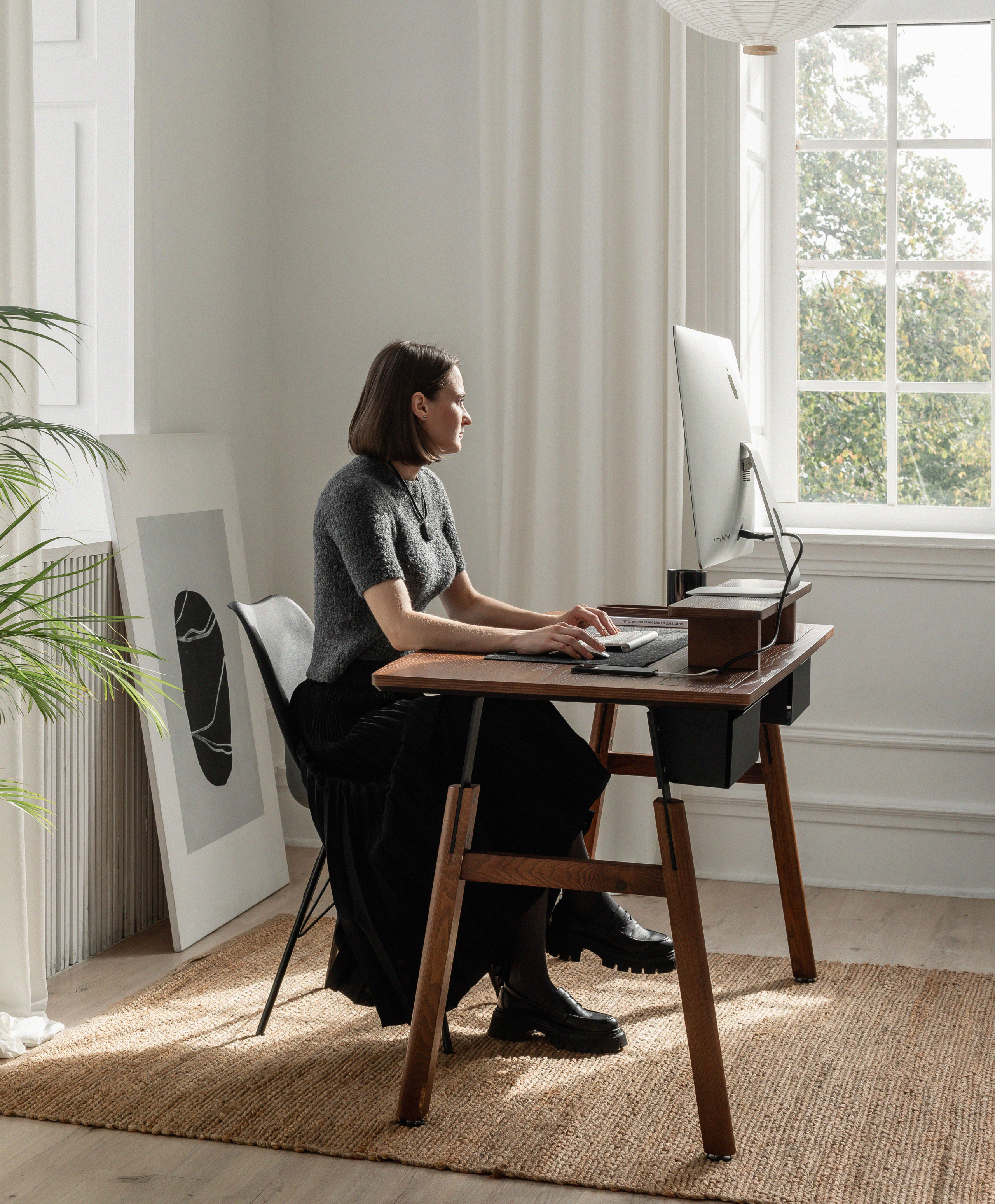Dagny work desk - brown 1200 - Image 4