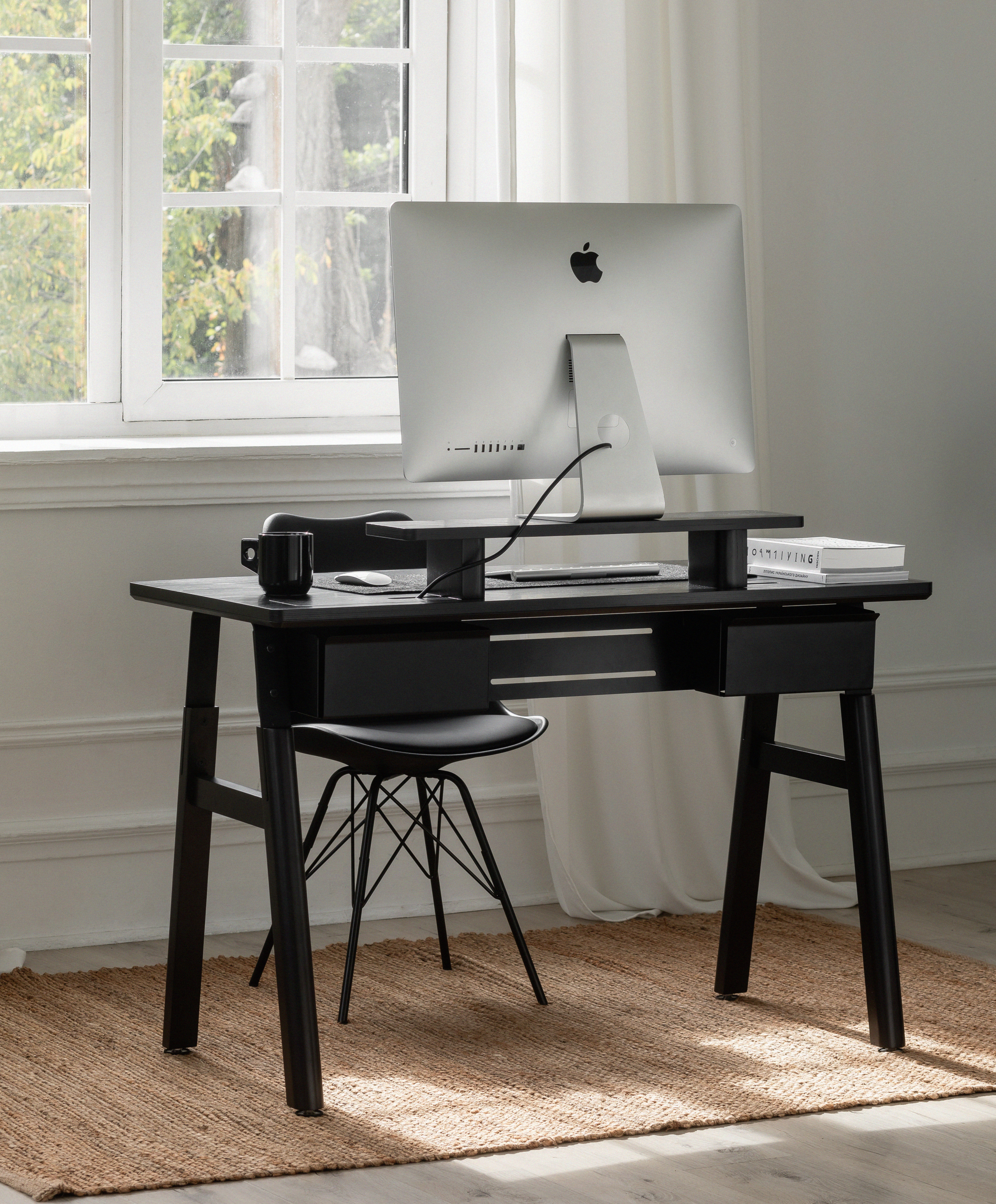 Dagny work desk - black 1200 - Image 3