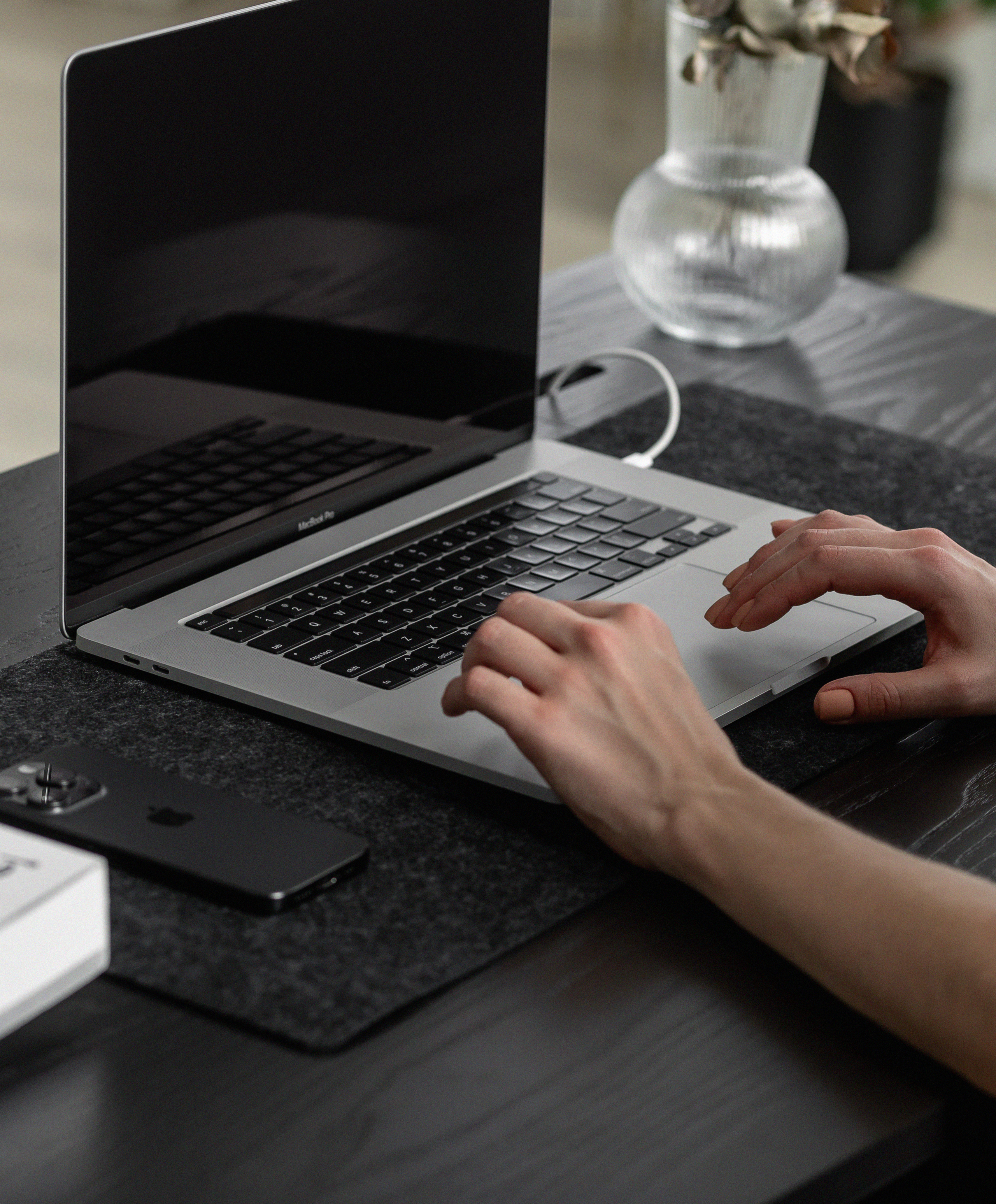 Dagny work desk - black 1200 - Image 9