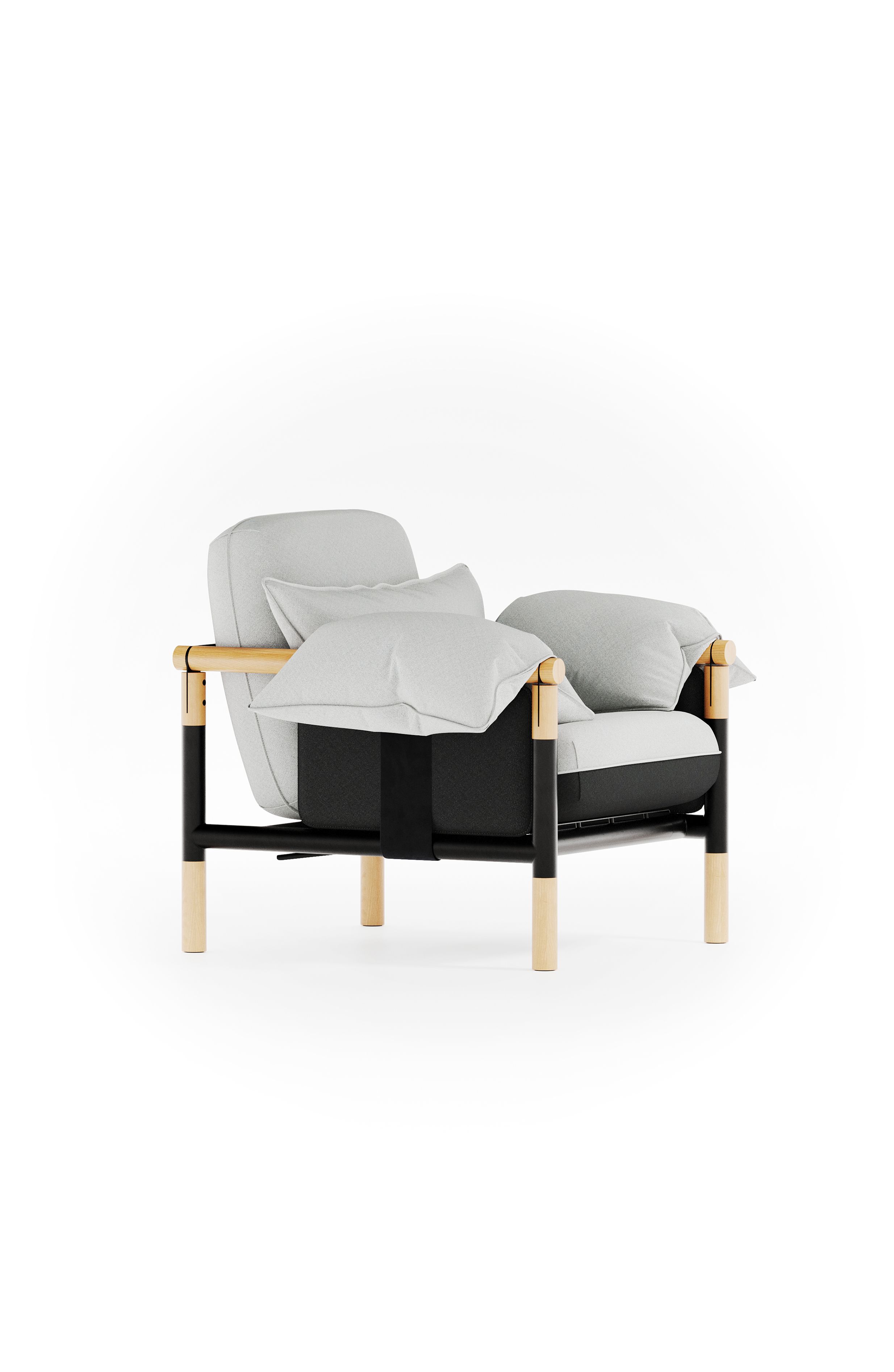 Susy standard armchair - natural
