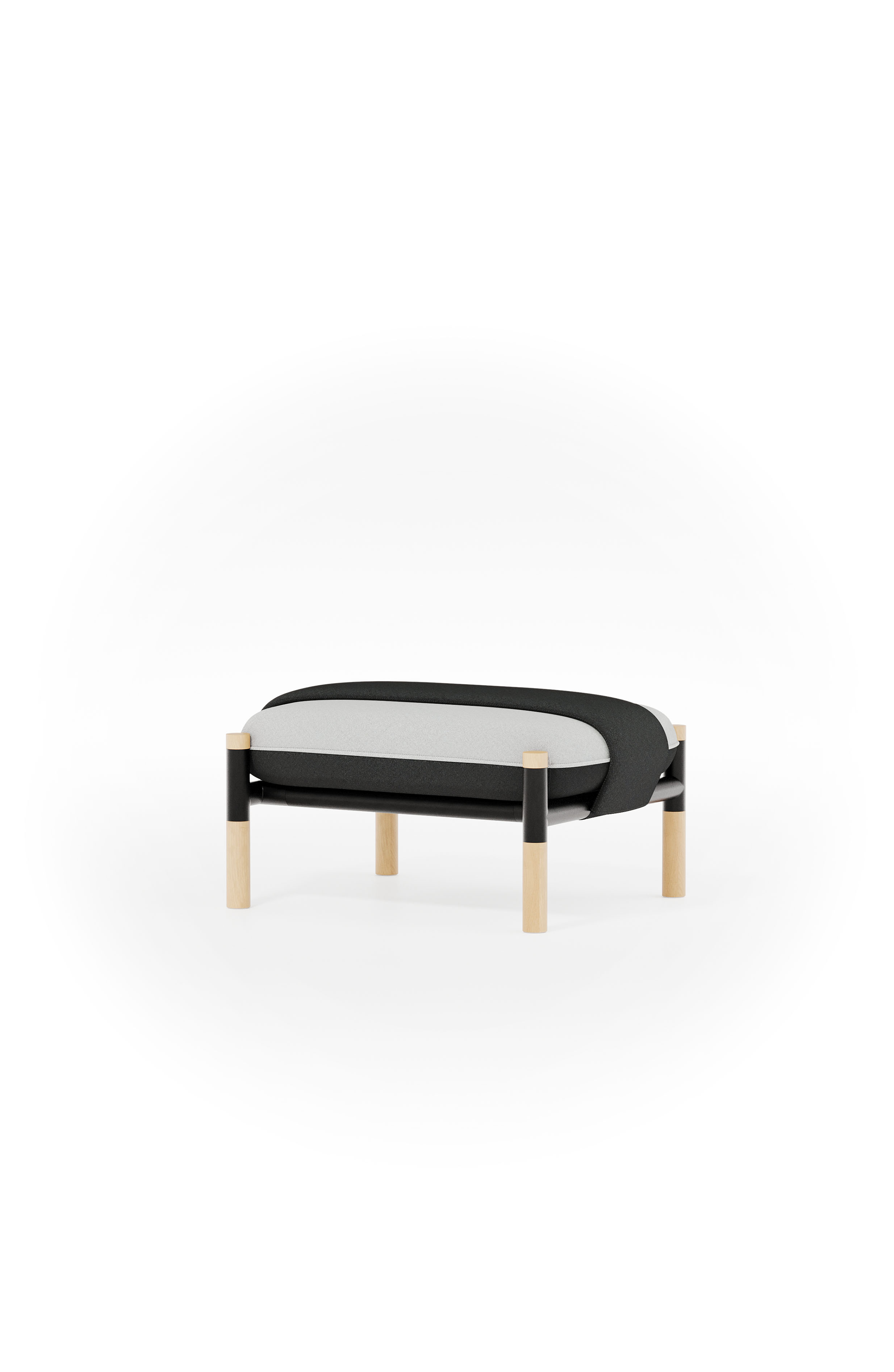 Susy Standard Silverbird Designer Ottoman — Upholstered Living Room Ottoman | Susy Space